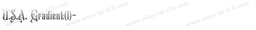 U.S.A. Gradient(1)字体转换